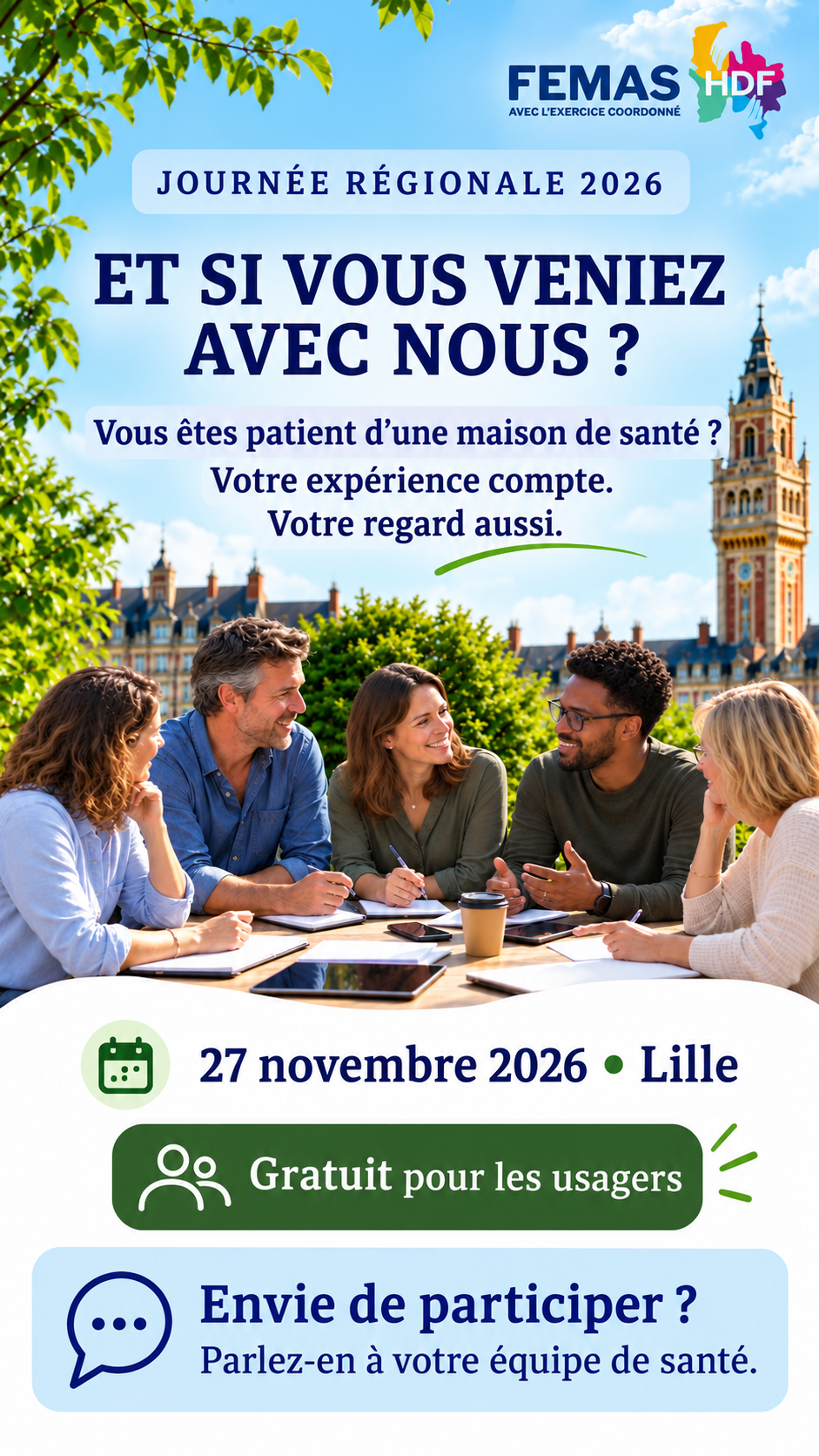 Story verticale d’invitation des usagers
